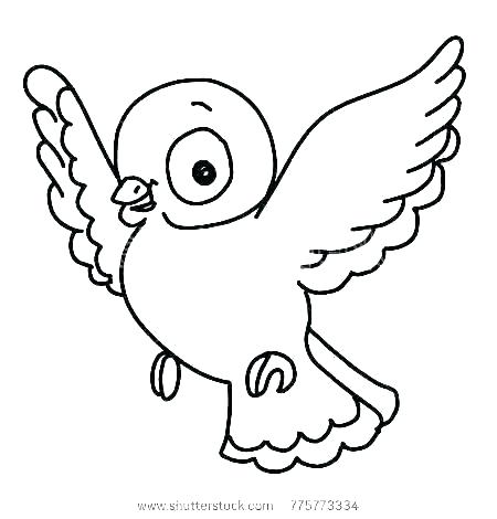 450x470 Flying Bird Coloring Pages Big Unique