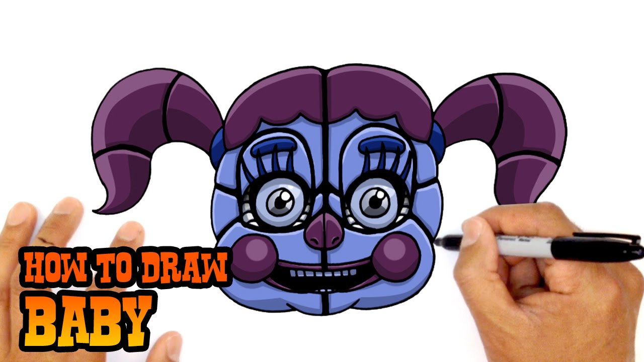 1280x720 How To Draw Baby Fnaf Sister Location