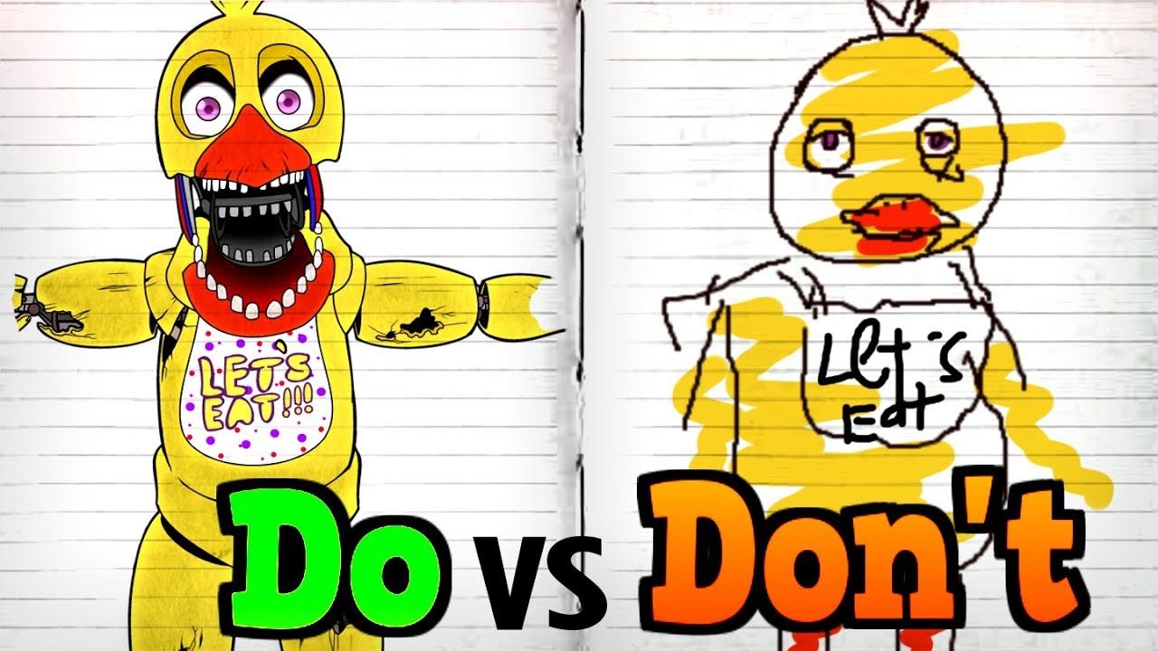 1280x720 Drawing Fnaf Characters From Memory! Minute Challenge Five