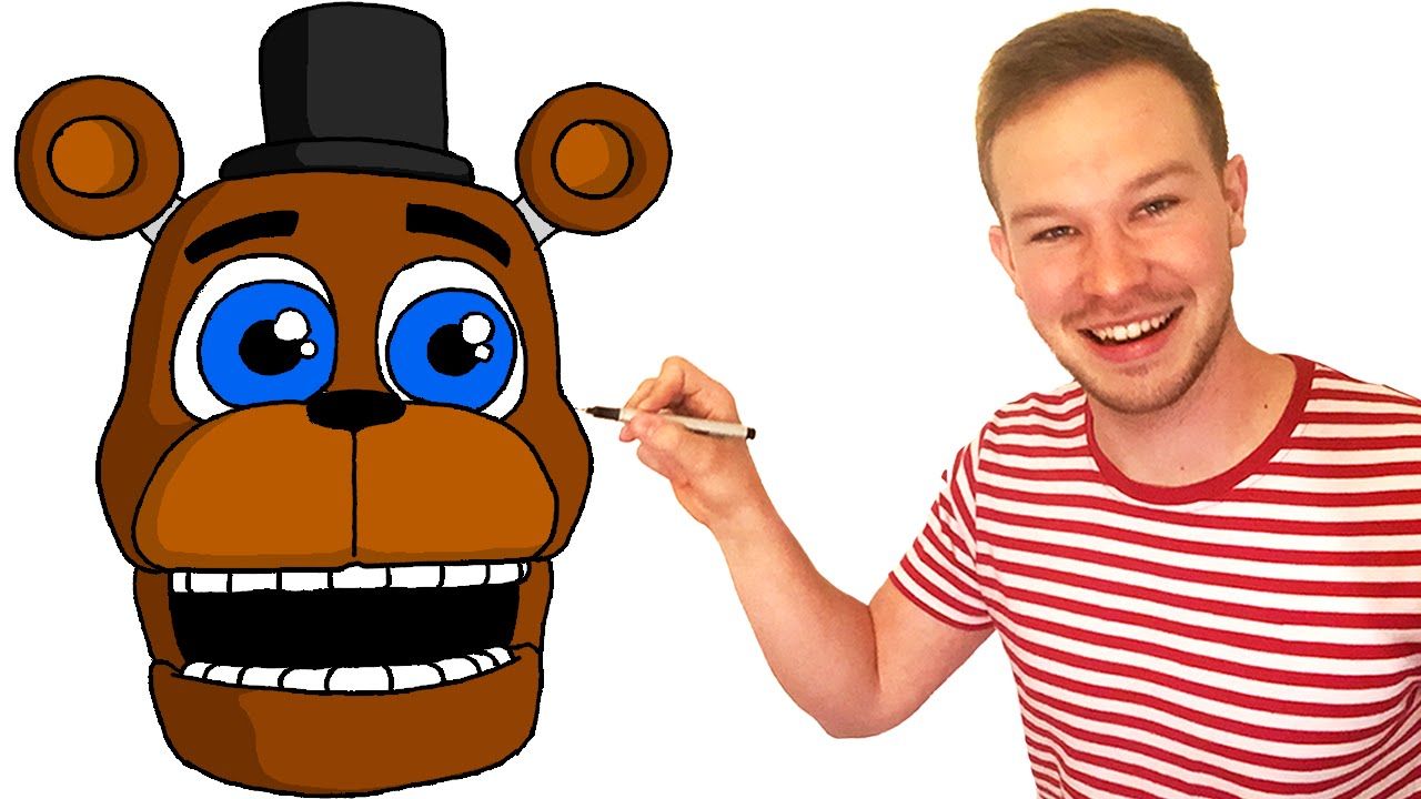 1280x720 How To Draw Adventure Freddy From Fnaf World Characters Drawing