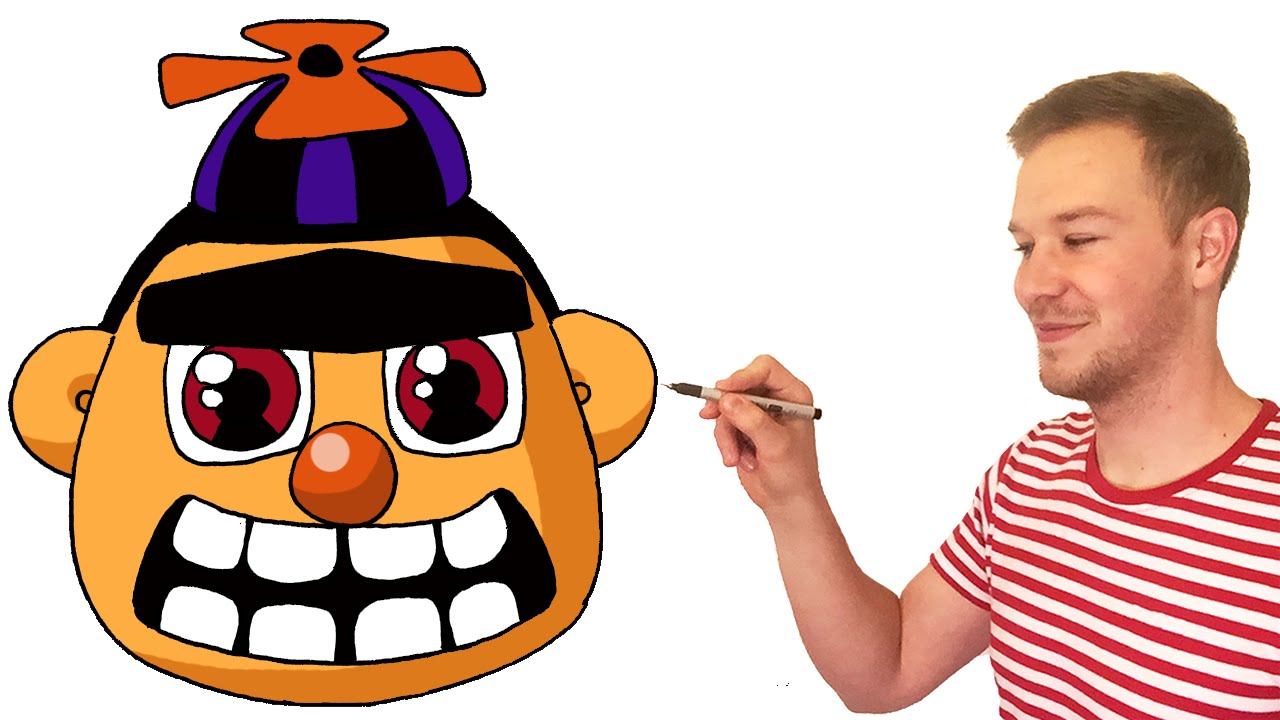 1280x720 How To Draw Brow Boy From Fnaf World Characters Facedrawer