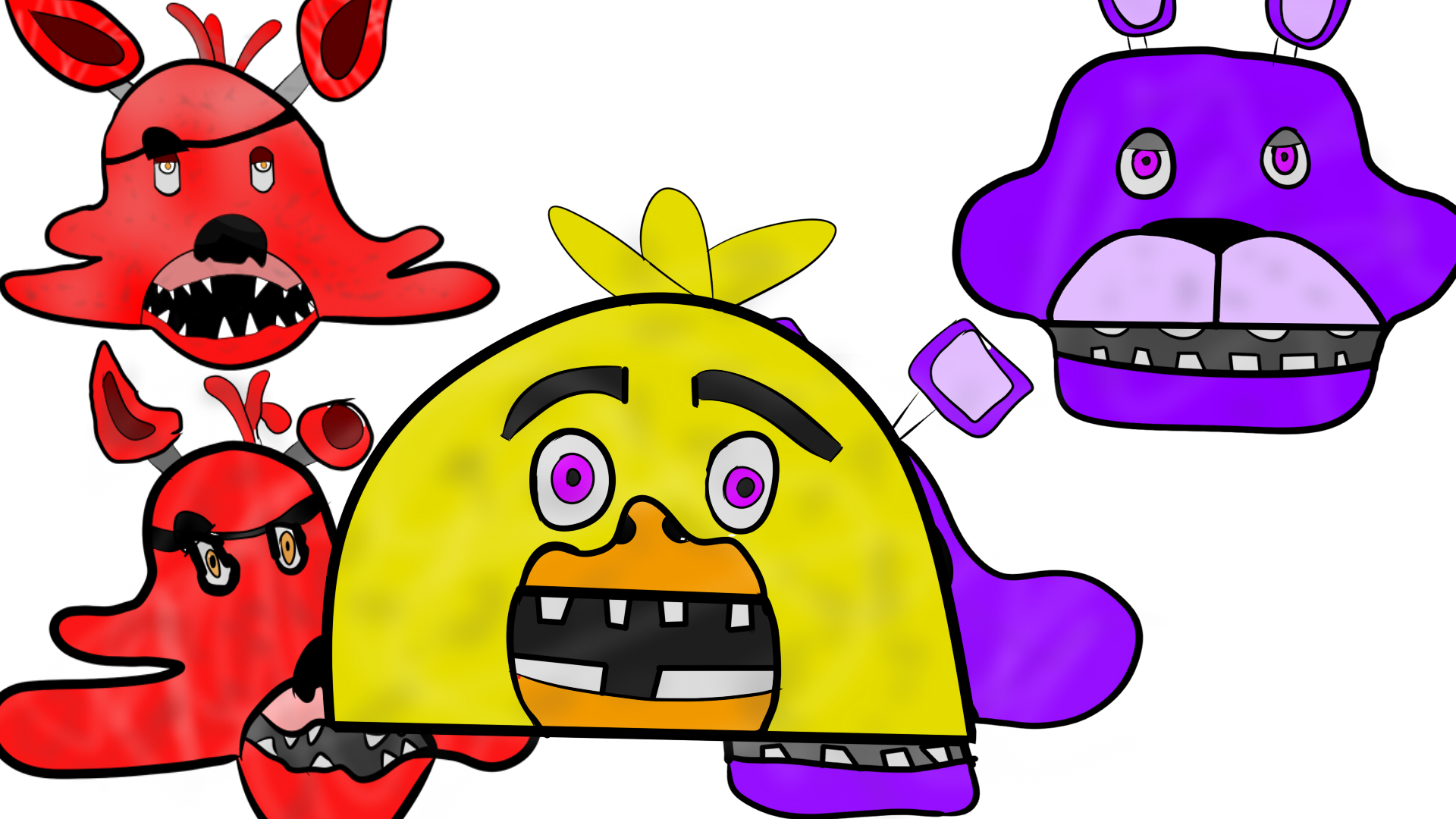 1920x1080 Drawing Fnaf