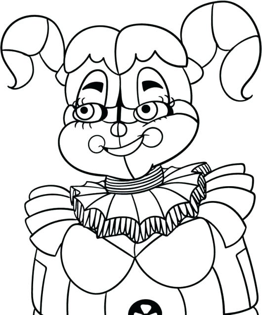 530x638 Fnaf Coloring Pages Golden Freddy Printable Free Five Nights