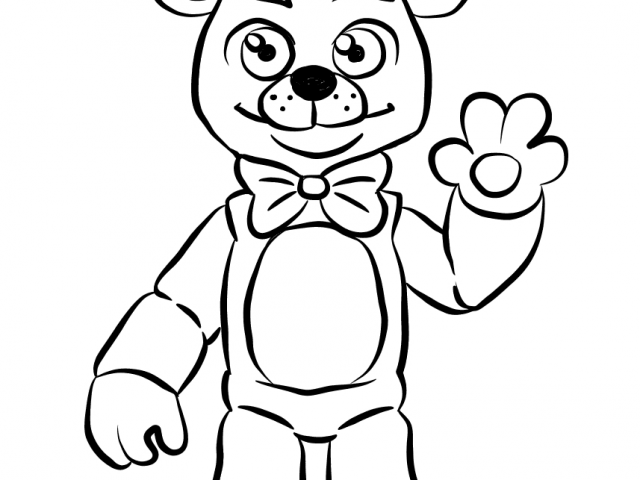 640x480 Fresh Golden Freddy Fnaf Coloring Pages Printable Free Coloring Book