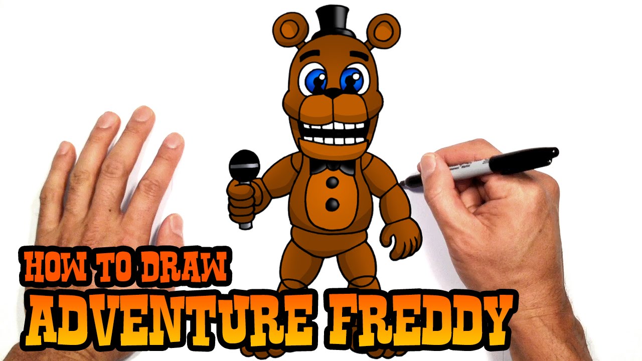 1280x720 How To Draw Adventure Freddy Fnaf World