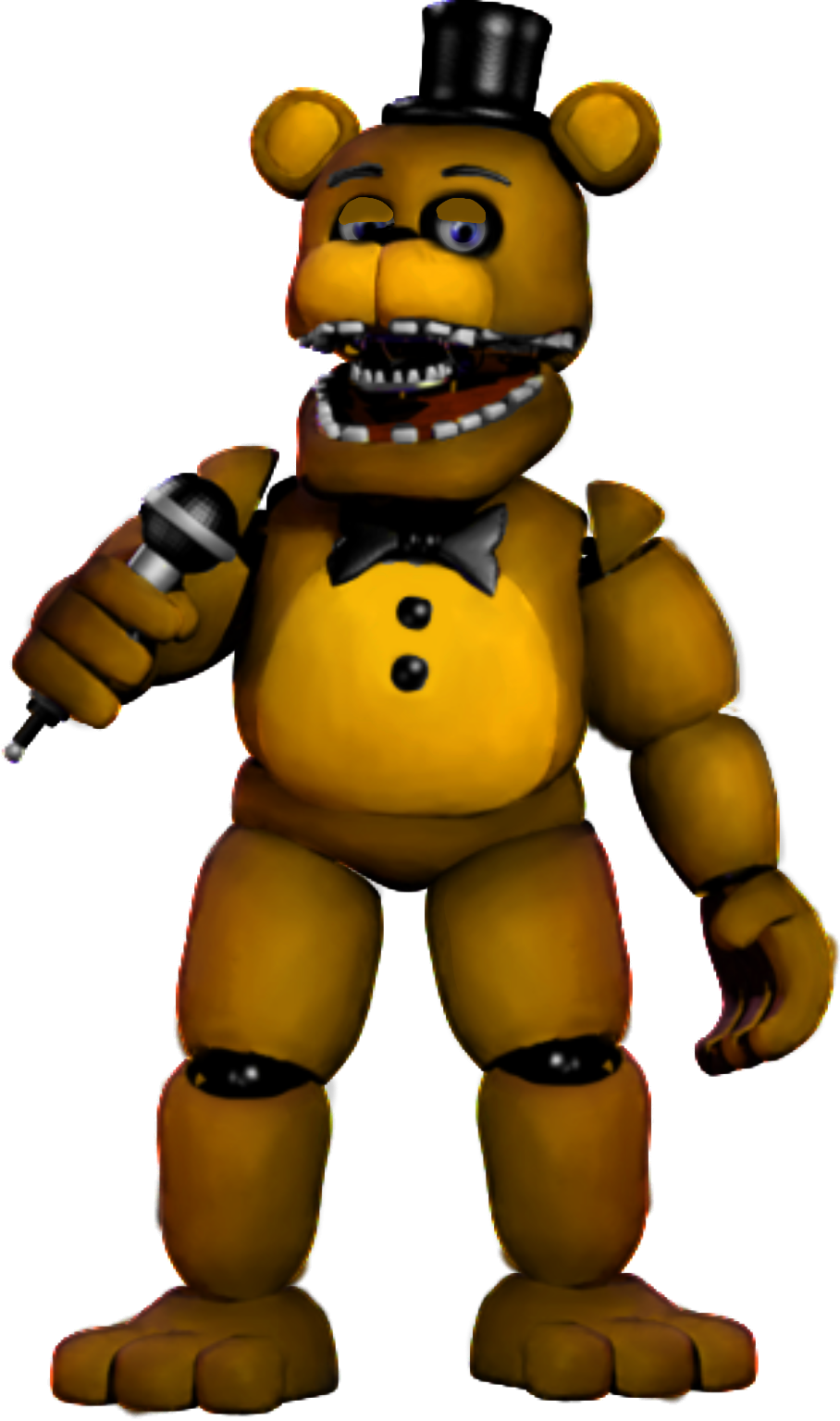 908x1536 Fnaf Unwithered Golden Freddy