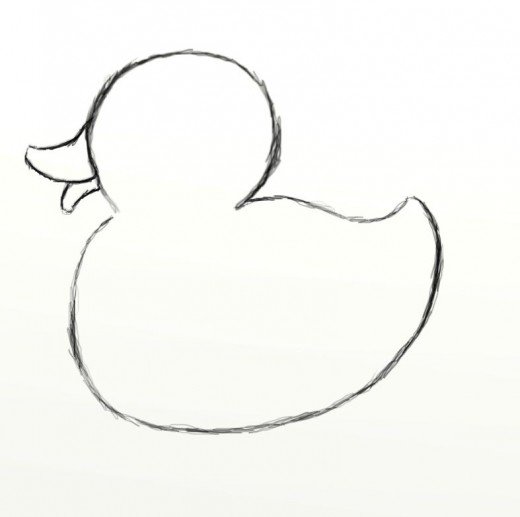 520x517 How To Draw A Rubber Duck Feltmagnet