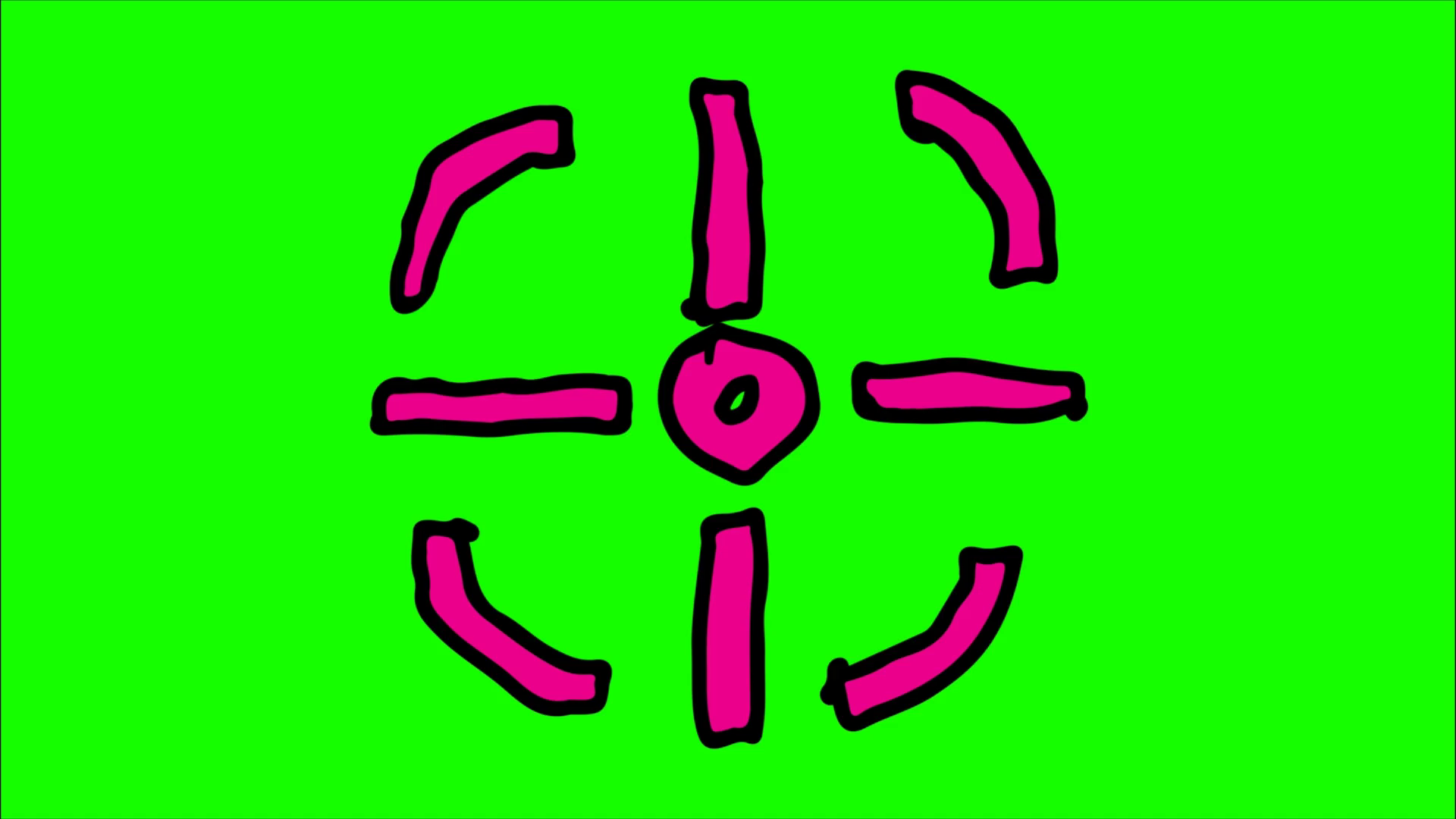 1920x1080 Kids Drawing Green Screen With Theme Of Gun Focus Motion