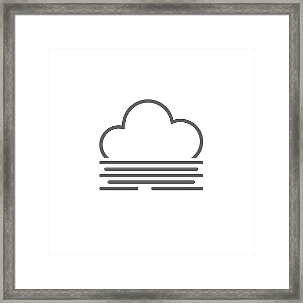600x600 Fog Icon Framed Print