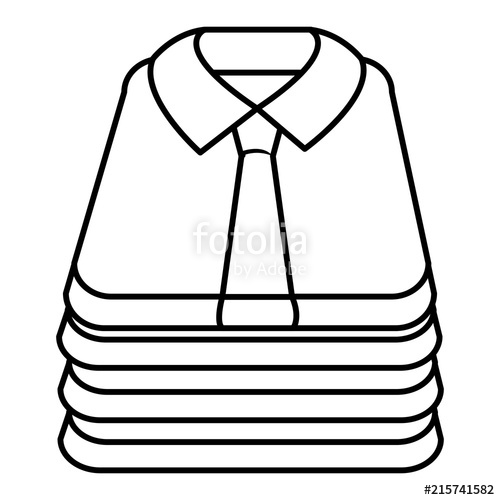 500x500 Folded Shirts Isolated Icon Stock Image And Royalty Free Vector