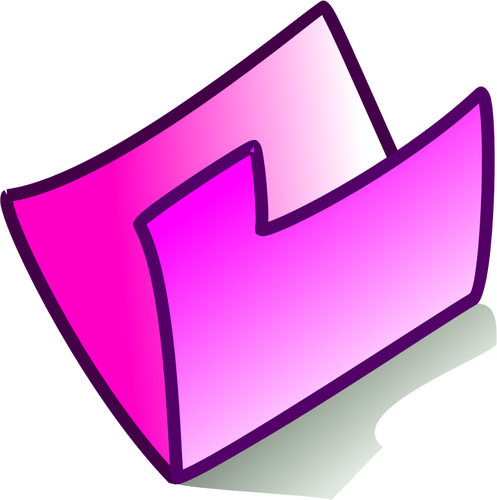 497x500 vector drawing of pink pc folder icon