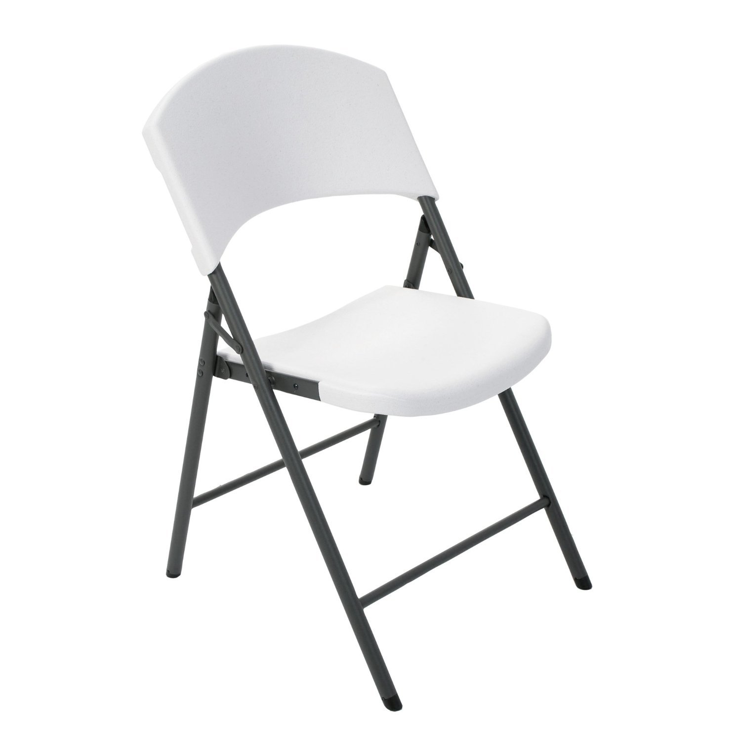 1500x1500 lifetime products contoured folding chair, white