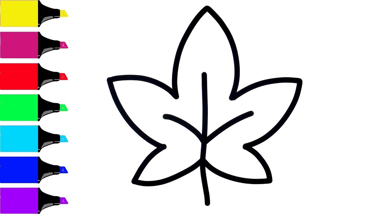 1280x720 Coloring Foliage Painting For Toddlers And Drawing For Kids