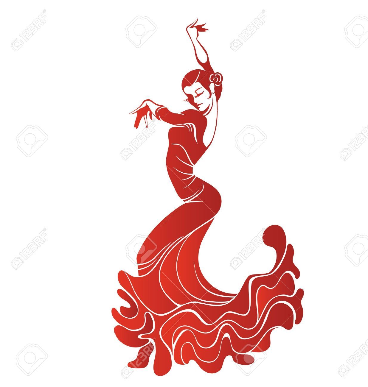 1235x1300 Stock Vector Decals Flamenco Dancers, Dancer Tattoo, Dancer
