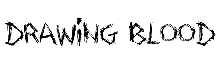 730x200 Drawing Blood Font