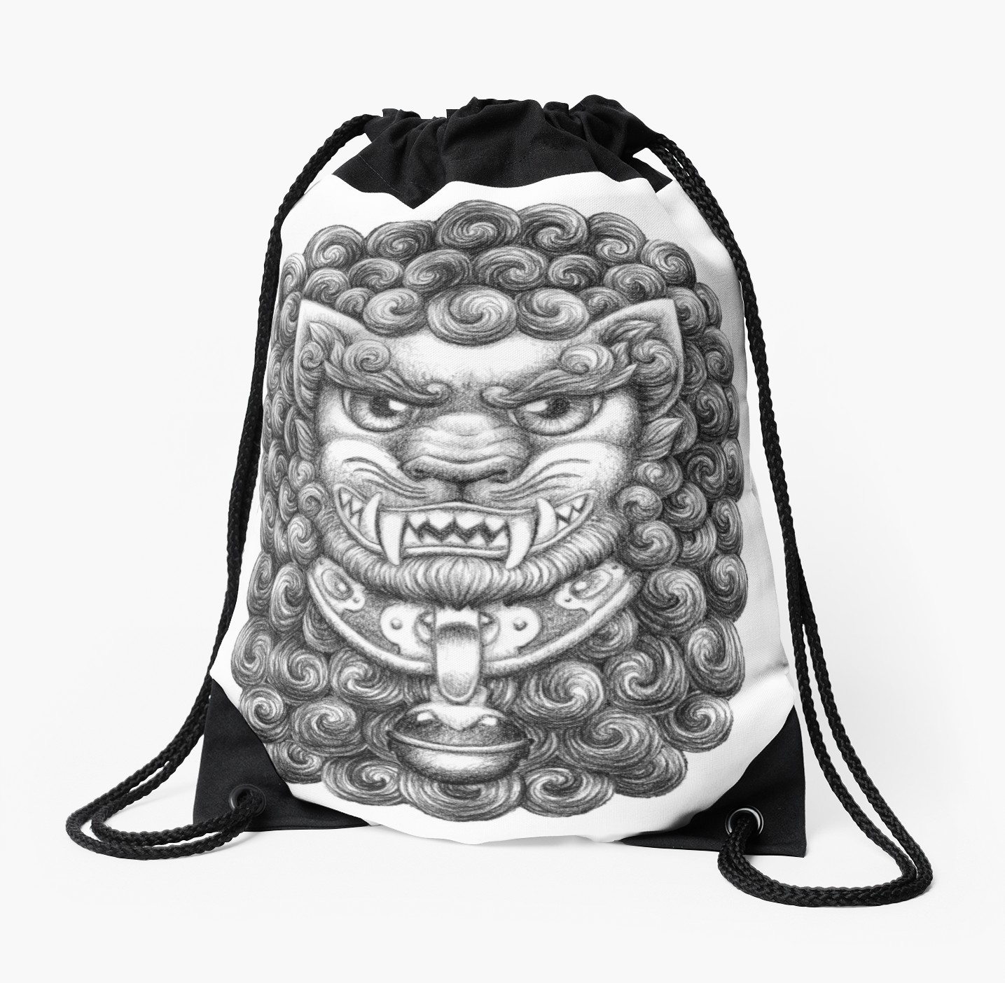 1435x1404 foo dog guardian lion pattern