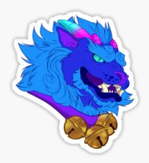 210x230 foo dog sticker