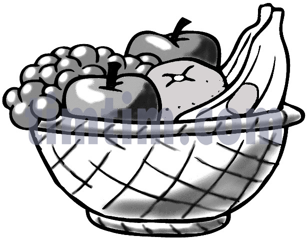 614x479 Free Drawing Of A Fruit Basket From The Category Cooking Food