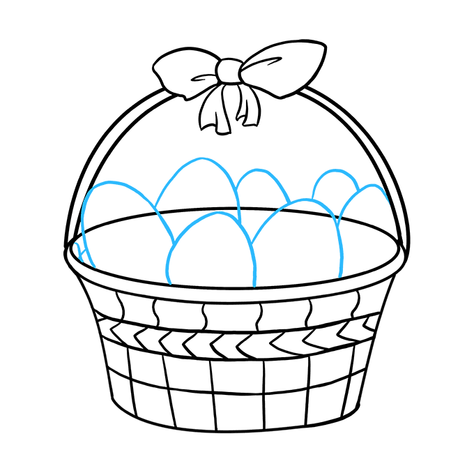 680x678 How To Draw An Easter Basket