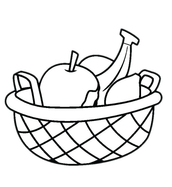 600x651 Fruit Basket Drawing Images Running