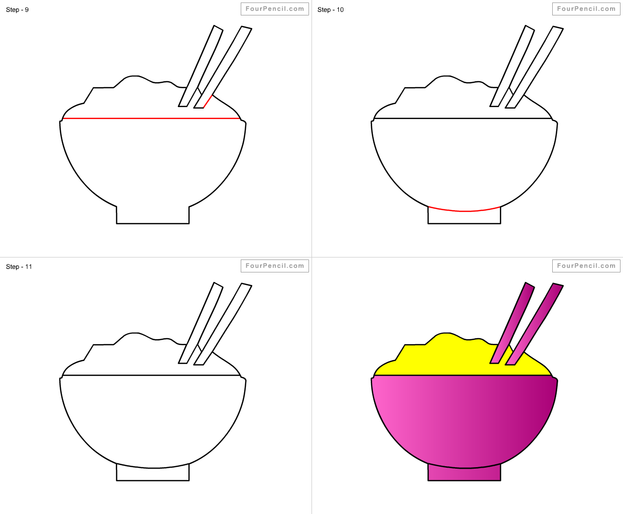 1250x1032 How To Draw Food For Kids Step