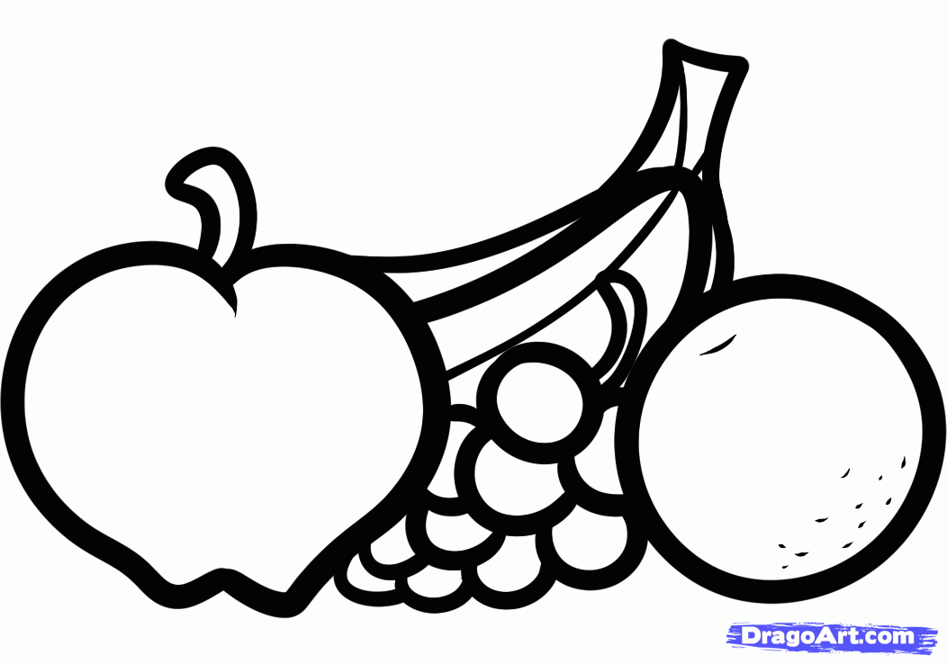 1052x738 How To Draw Fruit For Kids Step Drawing For Fun