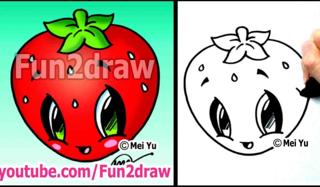 1024x600 Cute Easy Drawings For Kids Food