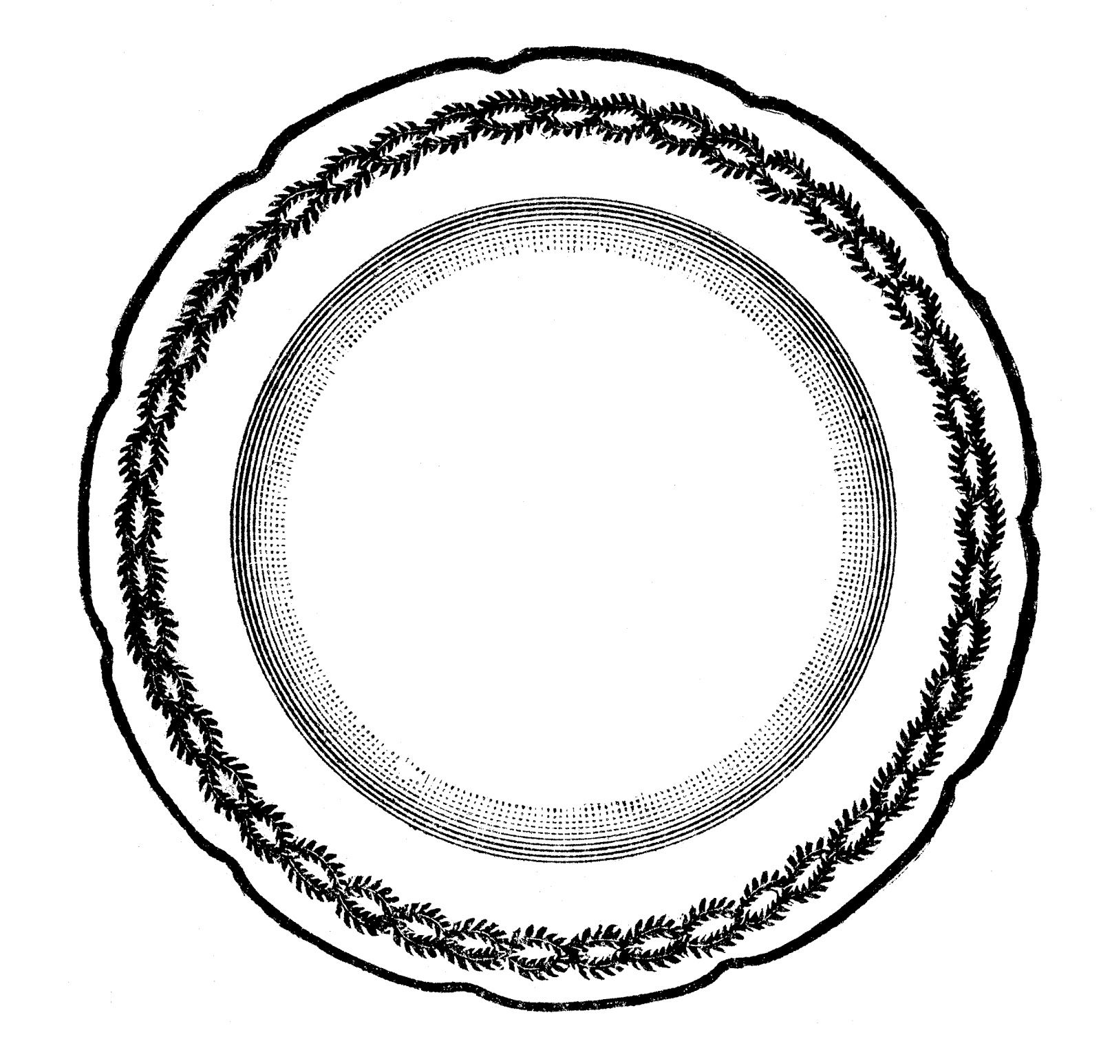 1600x1506 Plate Drawing Free Download