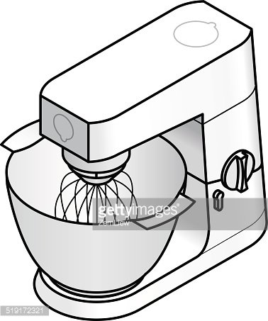 378x453 Mixer Food Processor Premium Clipart