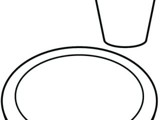 320x240 Empty Plate Coloring