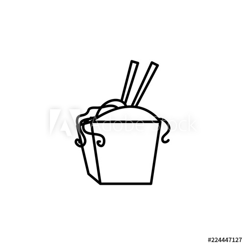 500x500 chinese fast food icon element of fast food for mobile concept