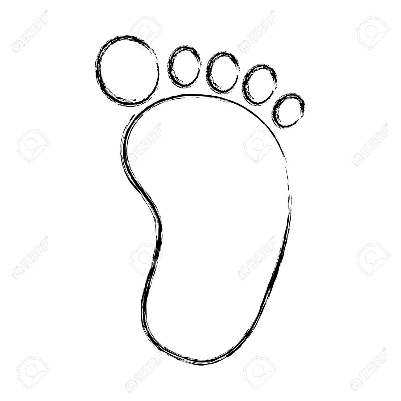 1300x1300 Huge Collection Of 'foot Print Drawing' Download More Than
