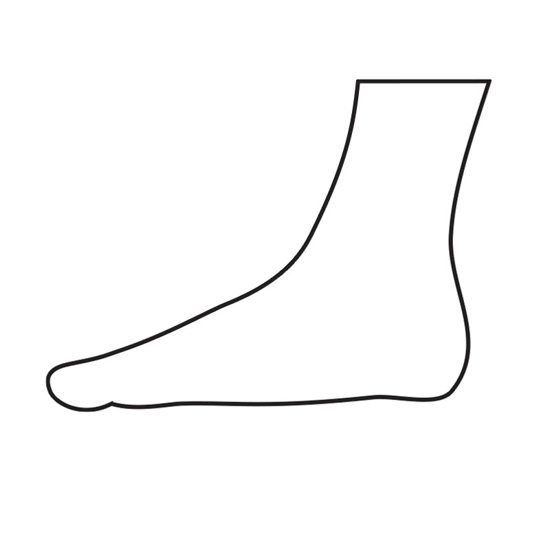 Foot Line Drawing