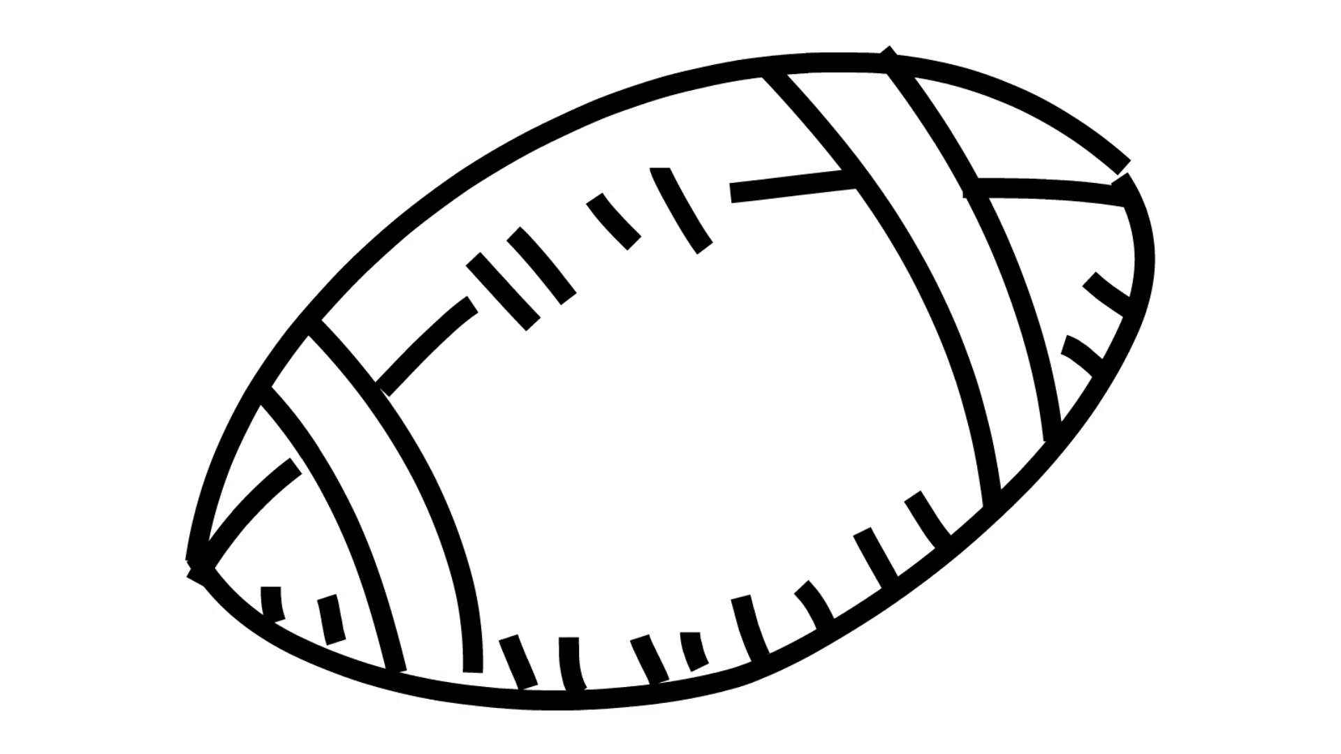 1920x1080 football american foot ball rugby line drawing illustration