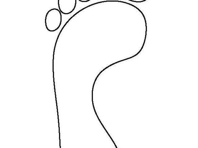 Foot Outline Drawing Free Download On Clipartmag