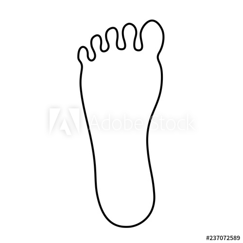 Foot Outline Drawing Free Download On Clipartmag