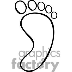 300x300 Foot Outline Clipart Royalty Free Clipart
