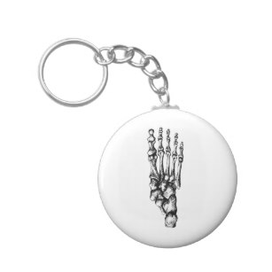 307x307 Foot Bones Key Rings Keychains Zazzle Uk