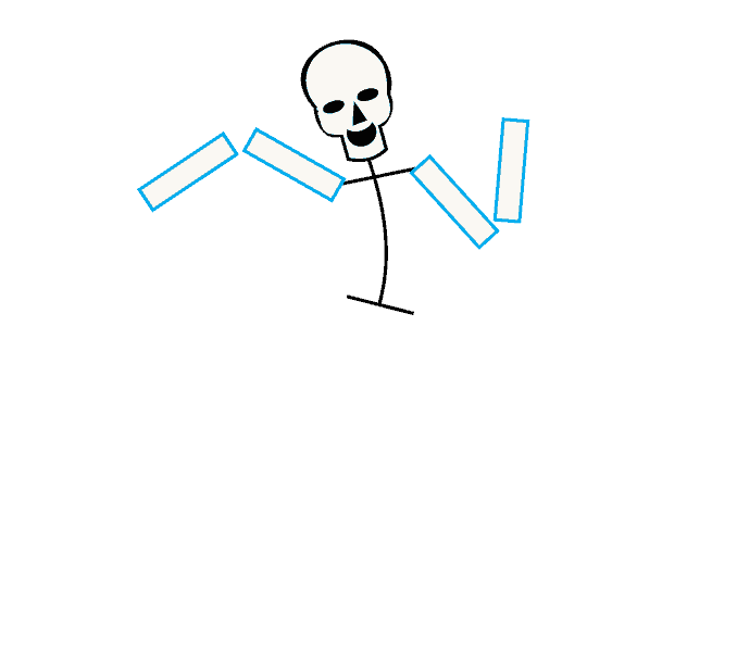 678x600 How To Draw A Skeleton Easy Drawing Guides