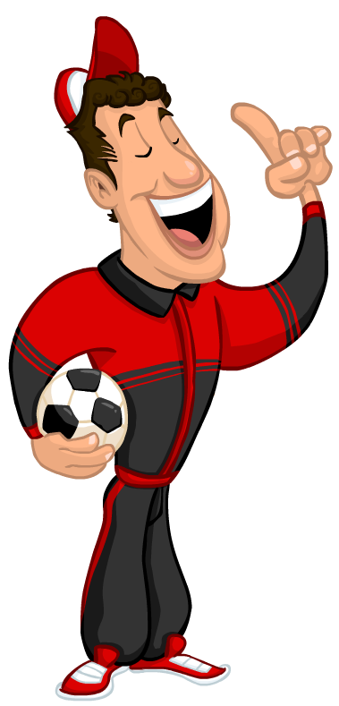 379x789 Coach Drawing Cartoon Football Transparent Png Clipart Free