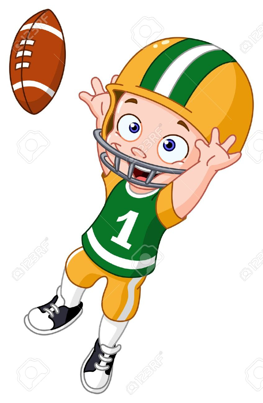 847x1300 Football Cartoon Drawings Cartoon Football Player Clipart