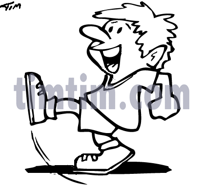 416x383 free drawing of a soccer football kicker bampw from the category