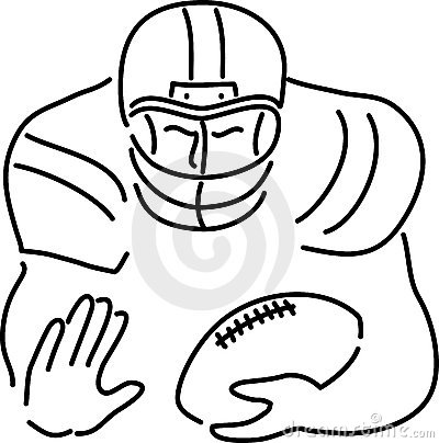 400x404 How To Draw A Cartoon Football Player Image Group