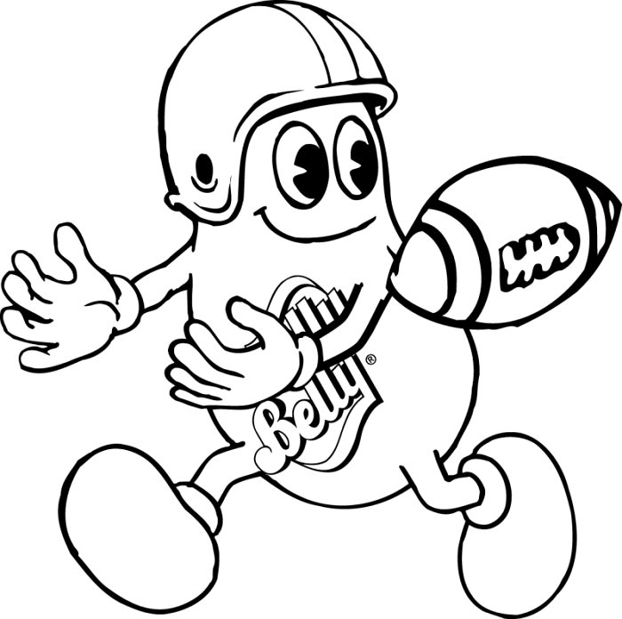 700x696 Football Coloring Pages For Kids