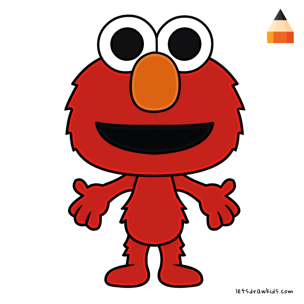 600x600 How To Draw Elmo Chibi