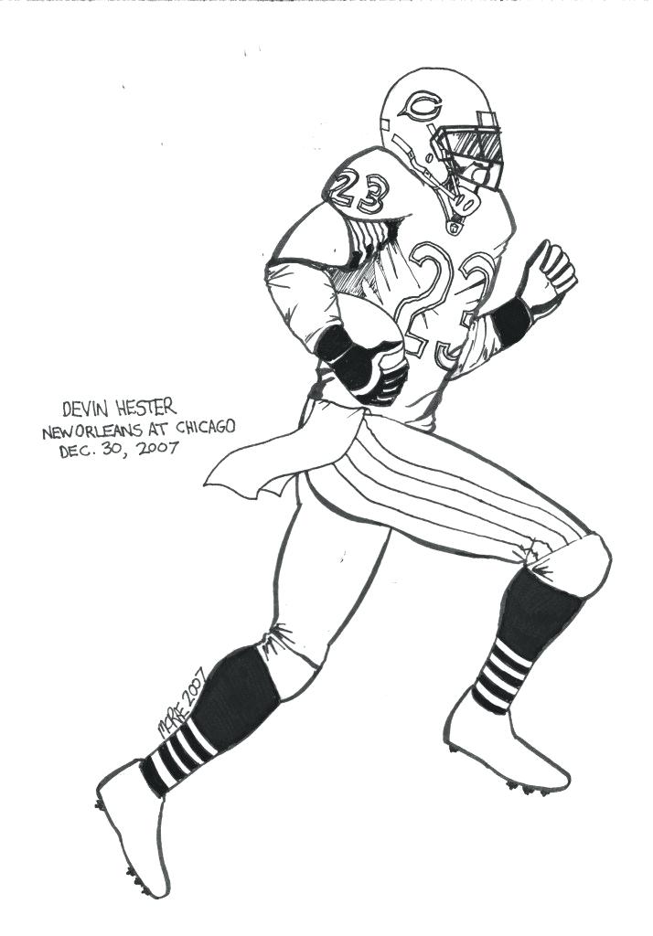 714x1024 football player coloring pages images of drawing football player