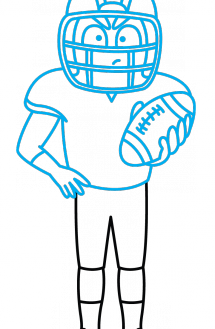215x329 Attractive Design Ideas How To Draw A Football Player Step