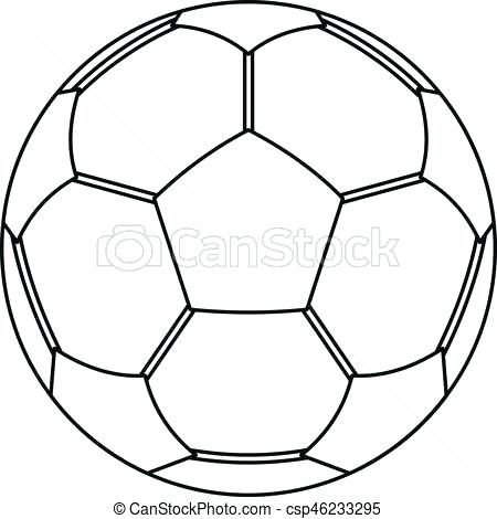 450x470 Outline Of A Football Best Collection Coloring Pages Graphic