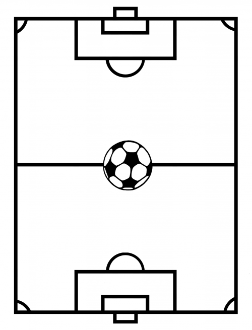 500x655 Soccer Field Template Craft Corner June Soccer Crafts