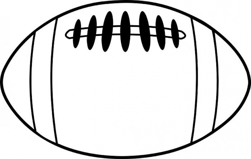 820x518 football outline football outline drawing